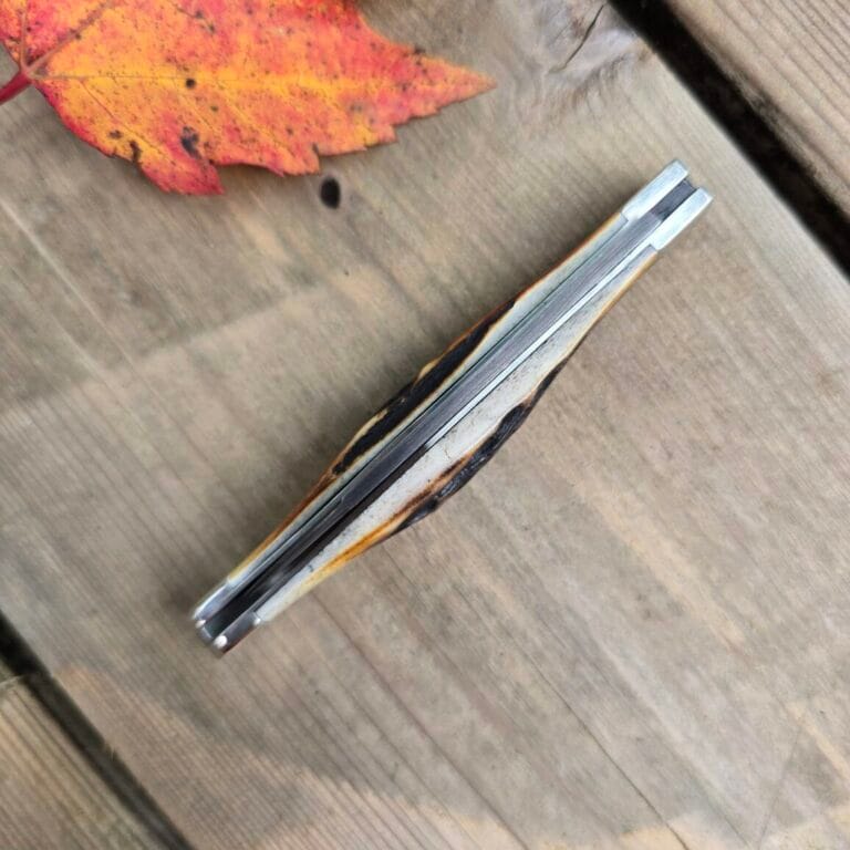 Titusville Cutlery Lexingtonian in Genuine Burnt Stag and DAMASCUS by Daniels 2025 1 of 15