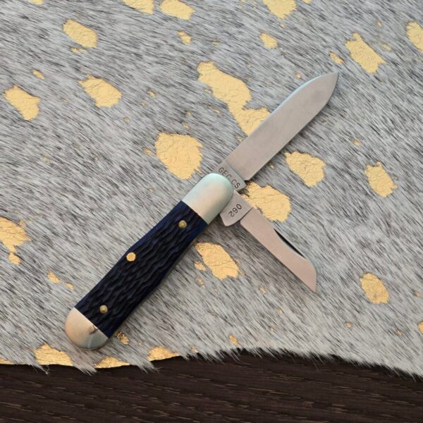 Great Eastern Cutlery #062219 Dark Blue Jigged Bone - Image 4