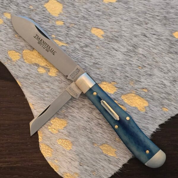 Great Eastern Cutlery #922225 Blue Camel Bone SFO FOR TSA KNIVES 1 OF 81 Hot Dog Shield