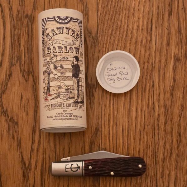 Great Eastern Cutlery 151214 STL Rust Red Jigged Bone - Image 4