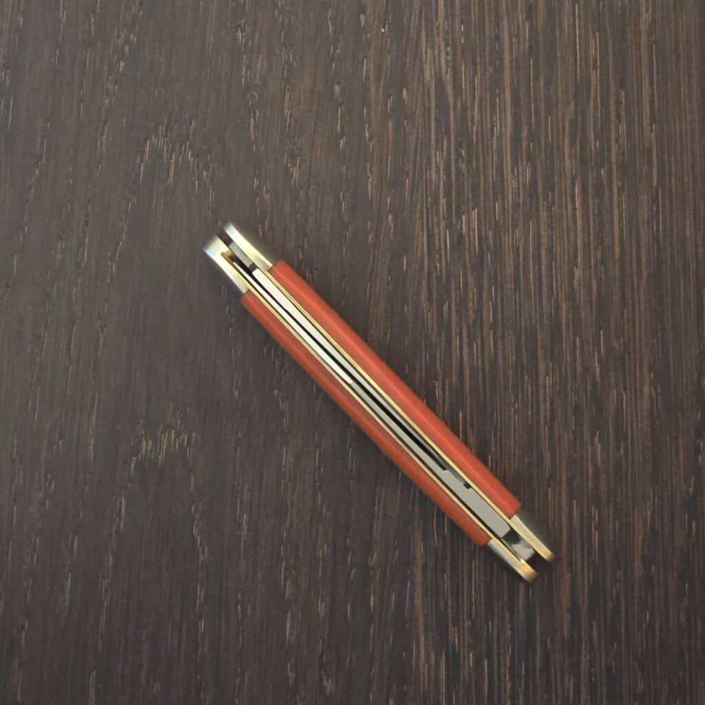 Great Eastern Cutlery #661225 Ember Orange Micarta knife for sale