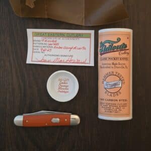 Great Eastern Cutlery #661225 Ember Orange Micarta PROTOTYPE knife for sale