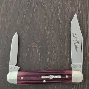Great Eastern Cutlery #661225 Ruby Red Springfield Bone knife for sale