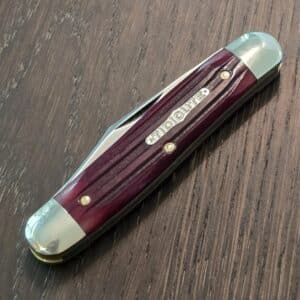 Great Eastern Cutlery #661225 Ruby Red Springfield Bone PROTOTYPE knife for sale