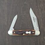 Great Eastern Cutlery #661225 Amber Worm Groove India Bone Satin "S" Store Model (S stamped on blade) knife for sale