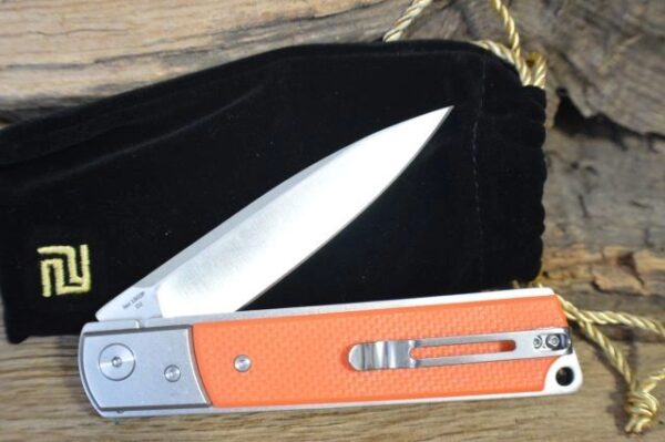 Artisan Classic Folder D2 Orange G-10 Handle - Image 4