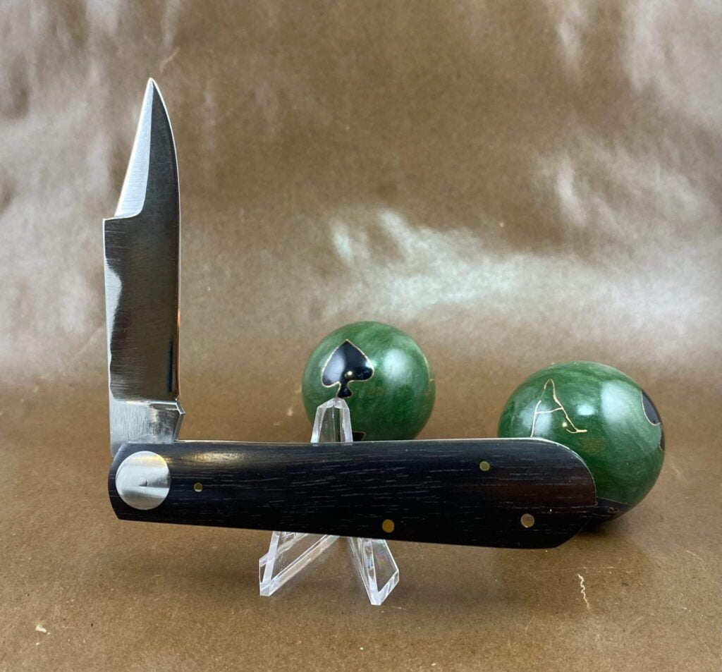 S.F. Fisher Cutlery 1910 Clip Point Jack ~ African Black Ebony 2 – gallery image 5