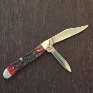 Case Crimson Red Bone Peach Seed Jig Peanut 6220 SS knife for sale