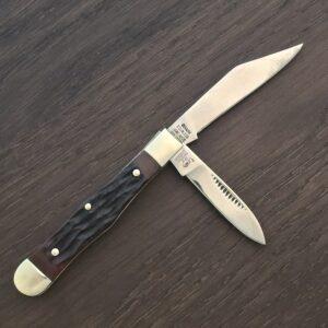 Hen & Rooster Brown Pickbone Mini Coke Bottle 432-BRBP knife for sale