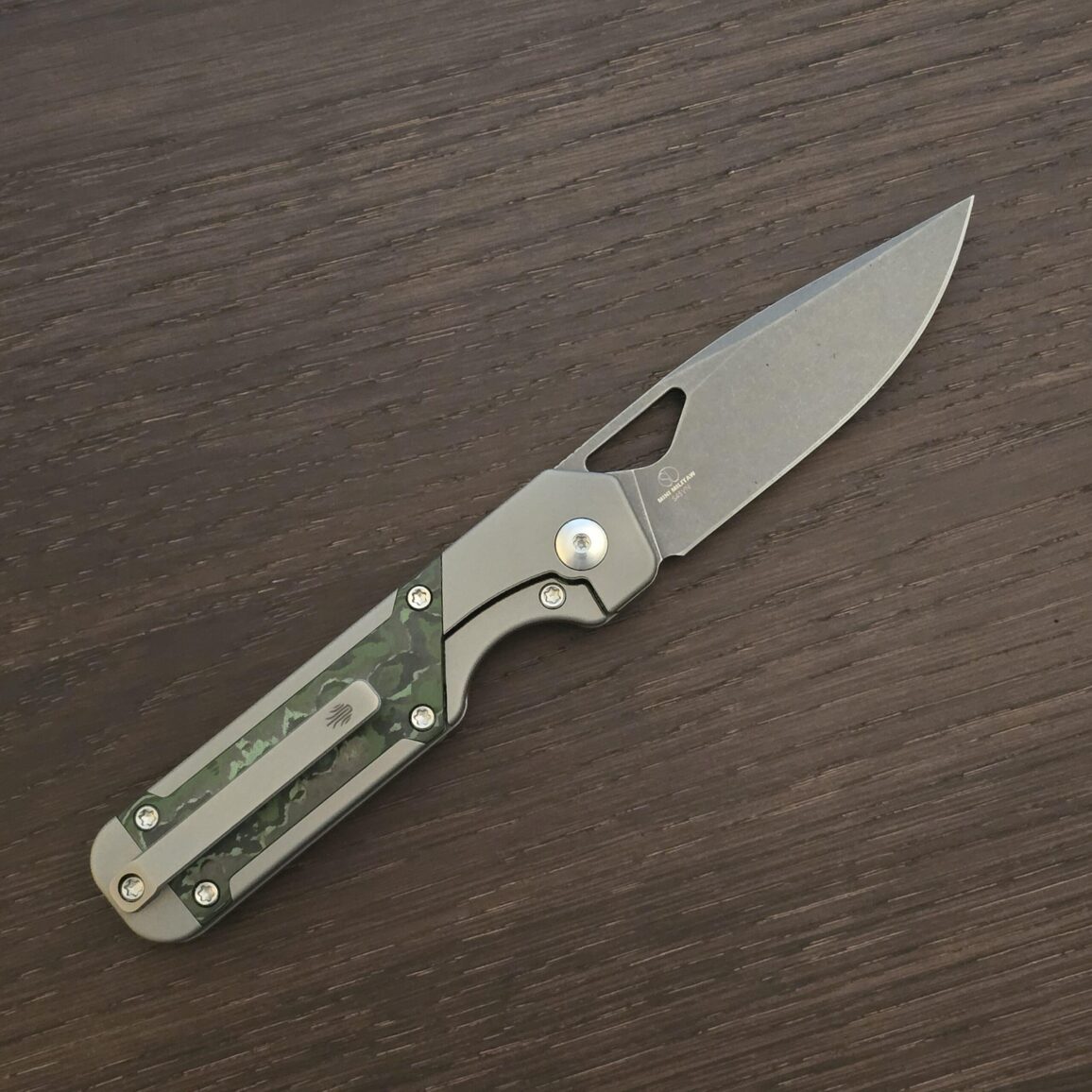 Kizer Mini Miltaw Ki3634SA2 in S45VN, Titanium and Jungle Wear For