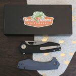 WMK Exclusive Gecko Customz Knifeworks Sikorae Lite Folding Knife Black Micarta Handle Magnacut Blade knife for sale