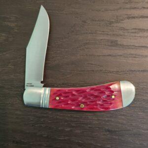 Max Sao 11/2024 Custom Made Lanny in 14C28N and Red Jigged Bone knife for sale