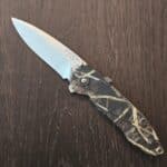 Buck USA Sirus 0297CMS-B in Anodized aluminum and painted in an Advantage Max4 HD camo pattern and 420 HC stainless steel knife for sale