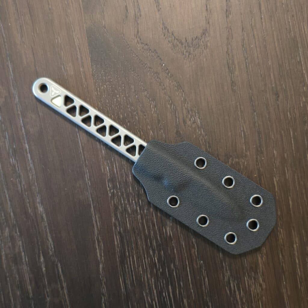 Audacious Concept Backcountry Scalpel Gen. 3 CPM-20CV Stonewashed with glow and kydex sheath with belt clip knife for sale