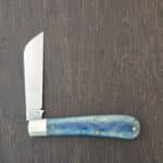Great Eastern Cutlery #933119 Tidioute Ram Foot #93 Blue Camel Bone knife for sale