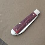 Great Eastern Cutlery #152114 EC Rust Red Jigged Bone (only 53 pcs. Unserialized made)