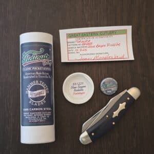 Great Eastern Cutlery #881225 Blue Bayou Richlite PROTOTYPE knife for sale