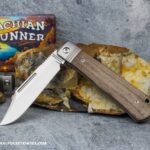 C. Risner Appalachian Ridgerunner: Natural Canvas Micarta - Clip Point S90V
