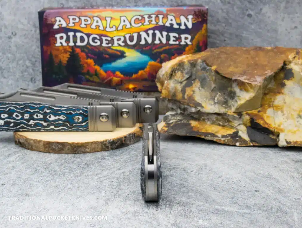 C. Risner Appalachian Ridgerunner: Fat Carbon Frost - Clip Point S90V knife for sale