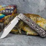 C. Risner Appalachian Ridgerunner: Fat Carbon Snow Fire - Clip Point S90V