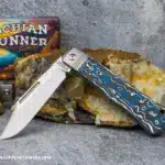 C. Risner Appalachian Ridgerunner: Fat Carbon Frost - Clip Point S90V