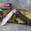 C. Risner Appalachian Ridgerunner: Fat Carbon Dark Matter Red - Clip Point S90V knife for sale