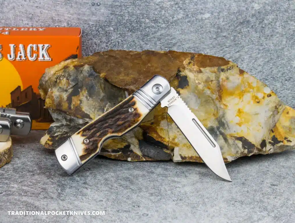 C. Risner Hot Brass Jack: Stag - Clip Point 154CM – gallery image 4