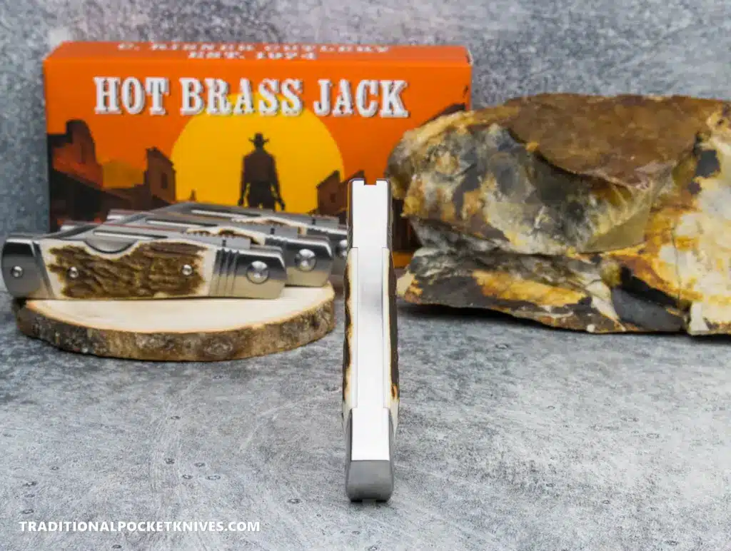 C. Risner Hot Brass Jack: Stag - Clip Point 154CM – gallery image 3