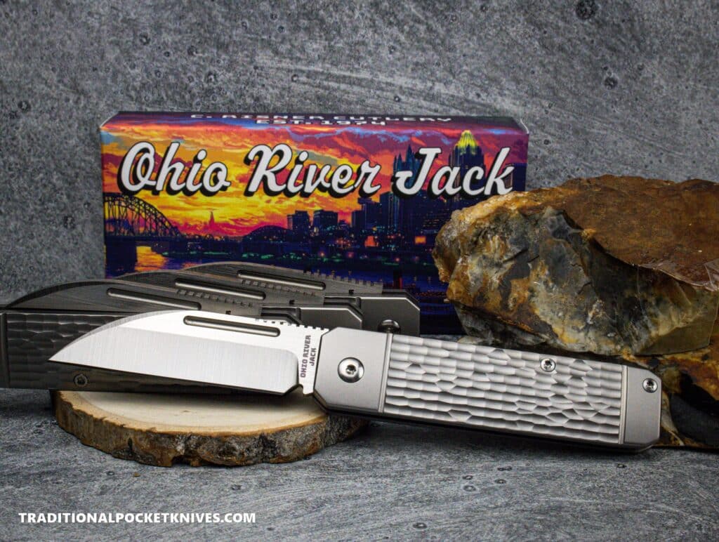 C. Risner Ohio River Jack: Jigged Titanium - Wharncliffe S90V – gallery image 5