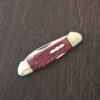 Rough Ryder Red Jigged Bone Locking Canoe knife for sale