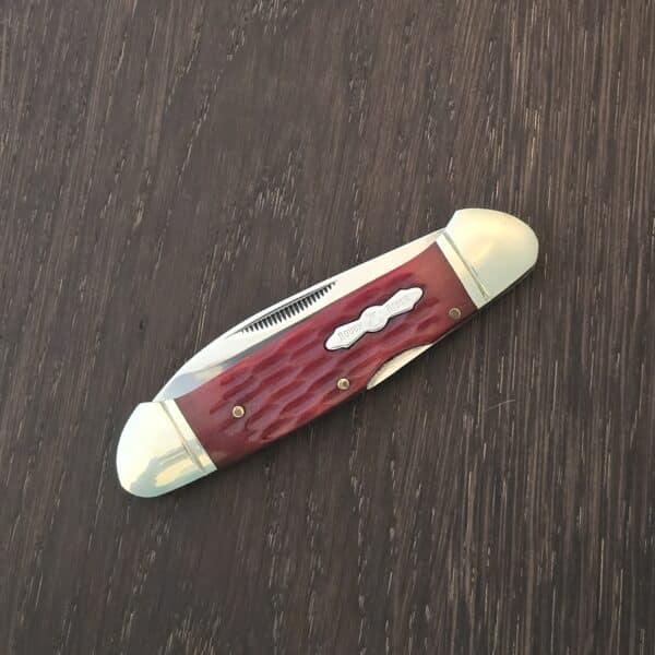 Rough Ryder Red Jigged Bone Locking Canoe – gallery image 1