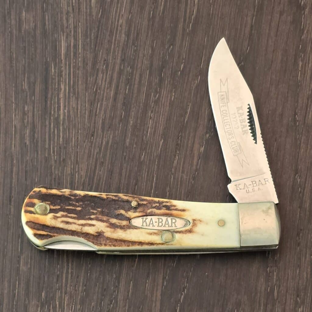 Ka-Bar USA 1186 Burnt Stag Lockback Collectors Club Knife – gallery image 4