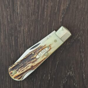 Ka-Bar USA 1186 Burnt Stag Lockback Collectors Club Knife knife for sale