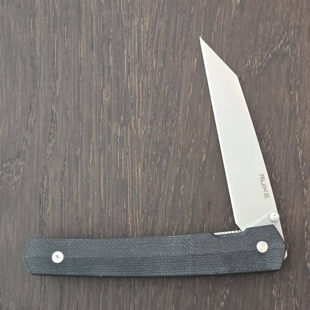 RUIKE Folding P865 Linerlock Pocket Knife Black G-10 Handle Wharncliffe P865-B – gallery image 2