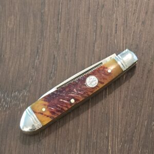Queen Peanut Sawcut Bone Folding Pocket Knife QN011 knife for sale