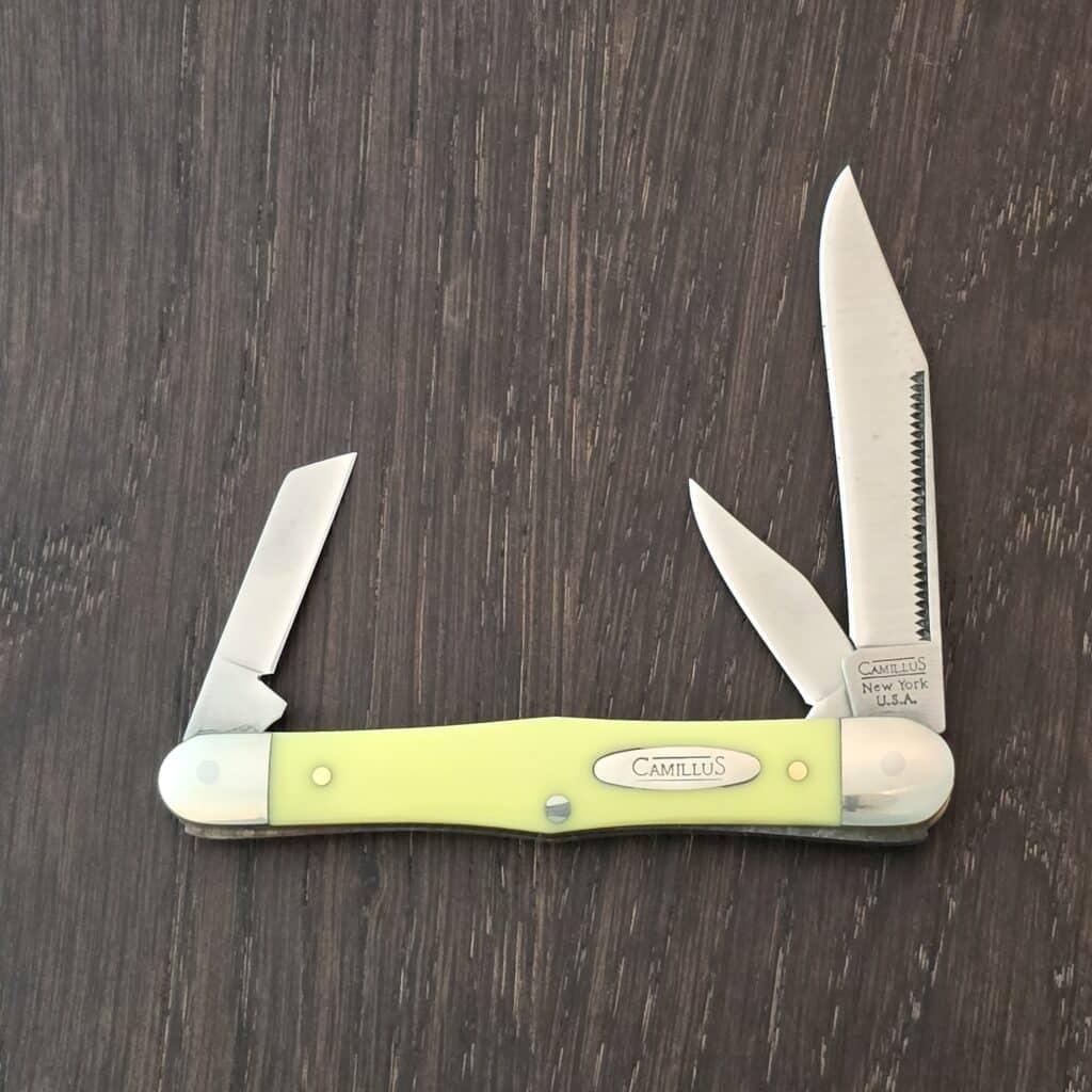 Camillus New York Yellow Delrin Whittler – gallery image 4