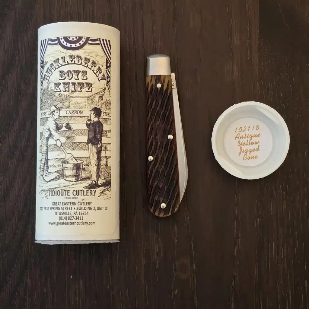 Great Eastern Cutlery #152118 Antique Yellow Jigged Bone knife for sale