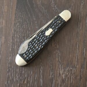 Vintage Imperial EO Folding Knife in Black Jigged Bone knife for sale