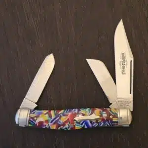 Great Eastern Cutlery #811313 Mardi Gras Acrylic knife for sale