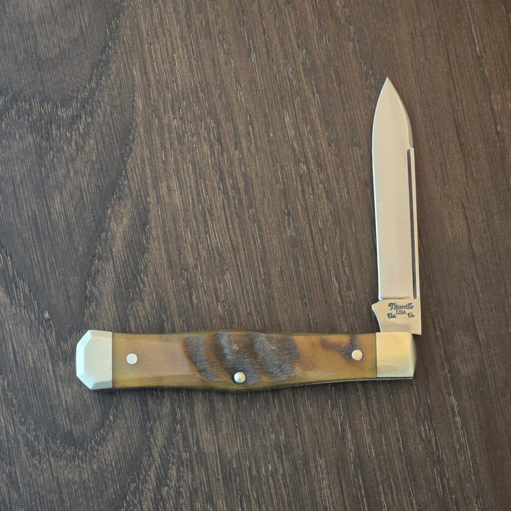 Titusville Cutlery Lexingtonian in Ram Horn and 1095 High Carbon 2025 (production limited to 45) knife for sale