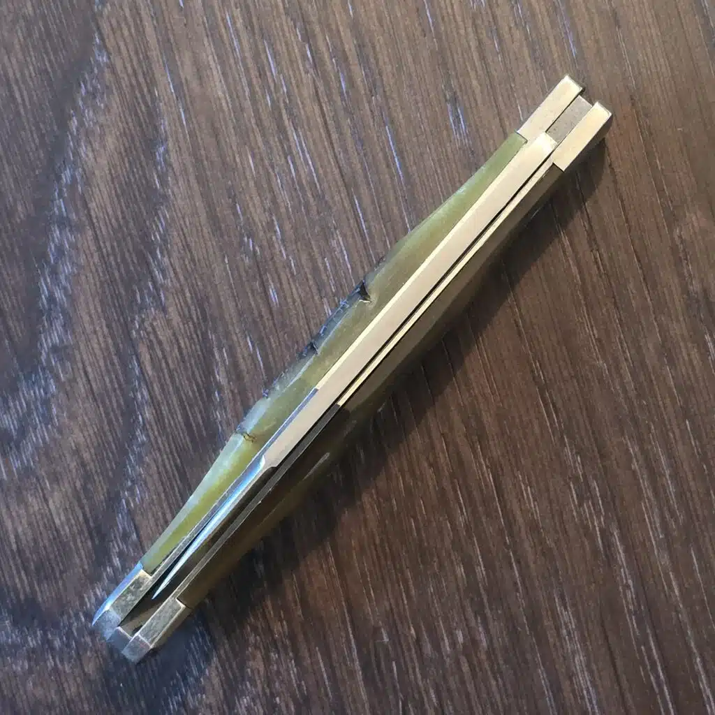 Titusville Cutlery Lexingtonian in Ram Horn and 1095 High Carbon 2025 (production limited to 45) knife for sale