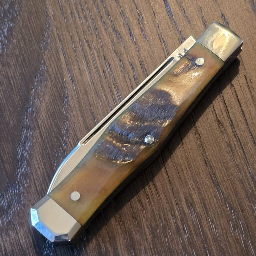 Titusville Cutlery Lexingtonian in Ram Horn and 1095 High Carbon 2025 (production limited to 45) knife for sale