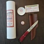 Great Eastern Cutlery #P74525 Red Licorice Jigged Bone Premium Pocket Holster Knife PROTOTYPE knife for sale