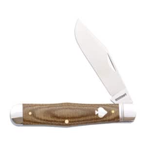 RoseCraft Blades Cumberland River Coke Bottle Light Brown Micarta RCT026-LBM knife for sale