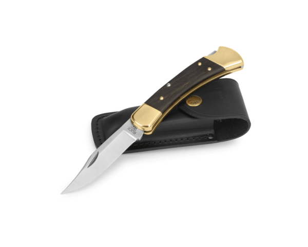 Buck USA 0110BRS-B Folding Hunter in Ebony – gallery image 1