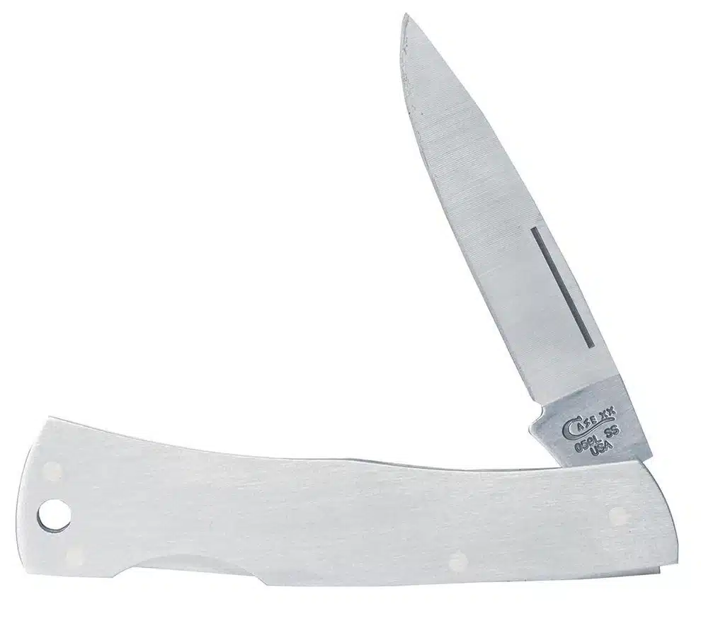 Case XX USA Brushed Stainless Steel Executive Lockback M1059L SS NO 00004 knife for sale