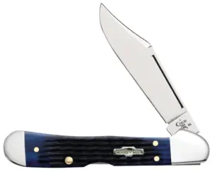 Case XX USA Blue Bone Rogers Corn Cob Jig Mini Copper Lock 61749L SS No 02864 knife for sale
