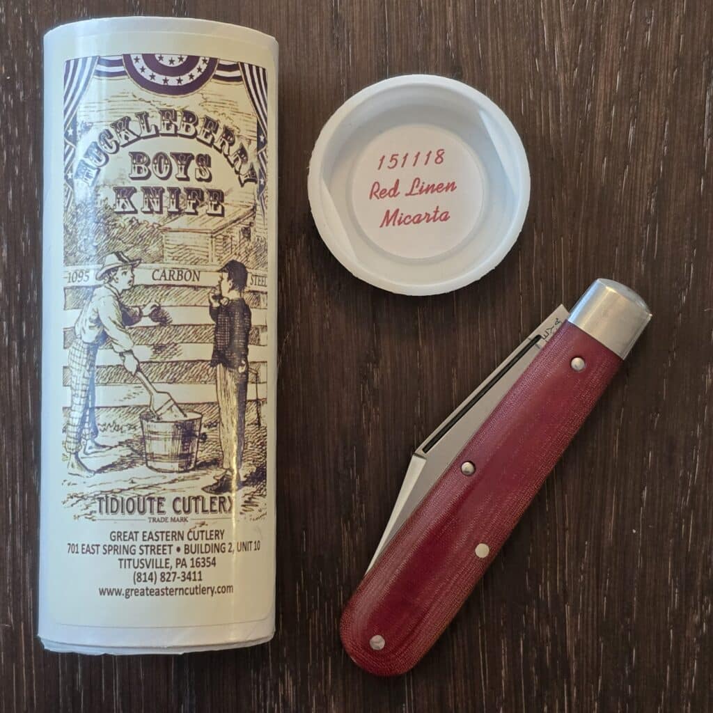 Great Eastern Cutlery #151118 Red Linen Micarta – gallery image 4