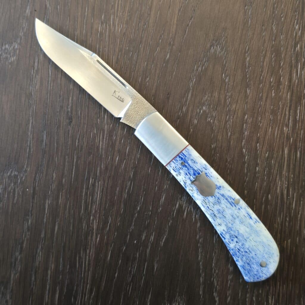 K'Roo Custom Clip in Dyed Kudu Bone &N690 Created 09/2025 by W. O'Kelly – gallery image 4