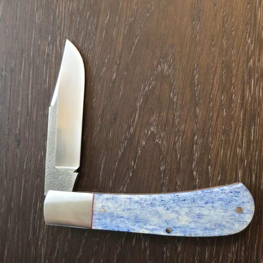 K'Roo Custom Clip in Dyed Kudu Bone &N690 Created 09/2025 by W. O'Kelly – gallery image 6
